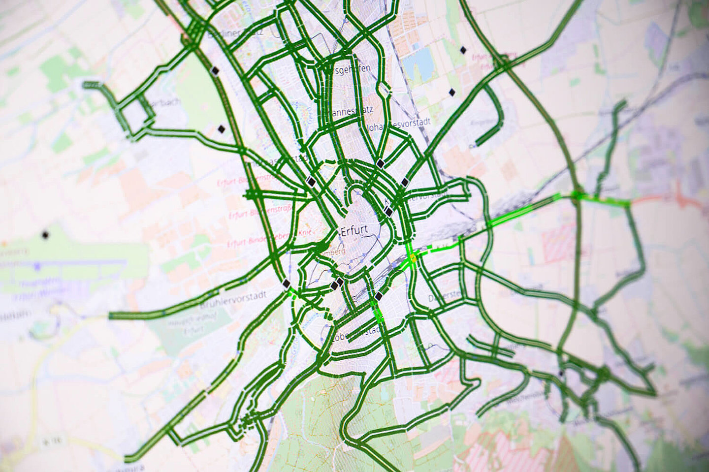 City map of Erfurt