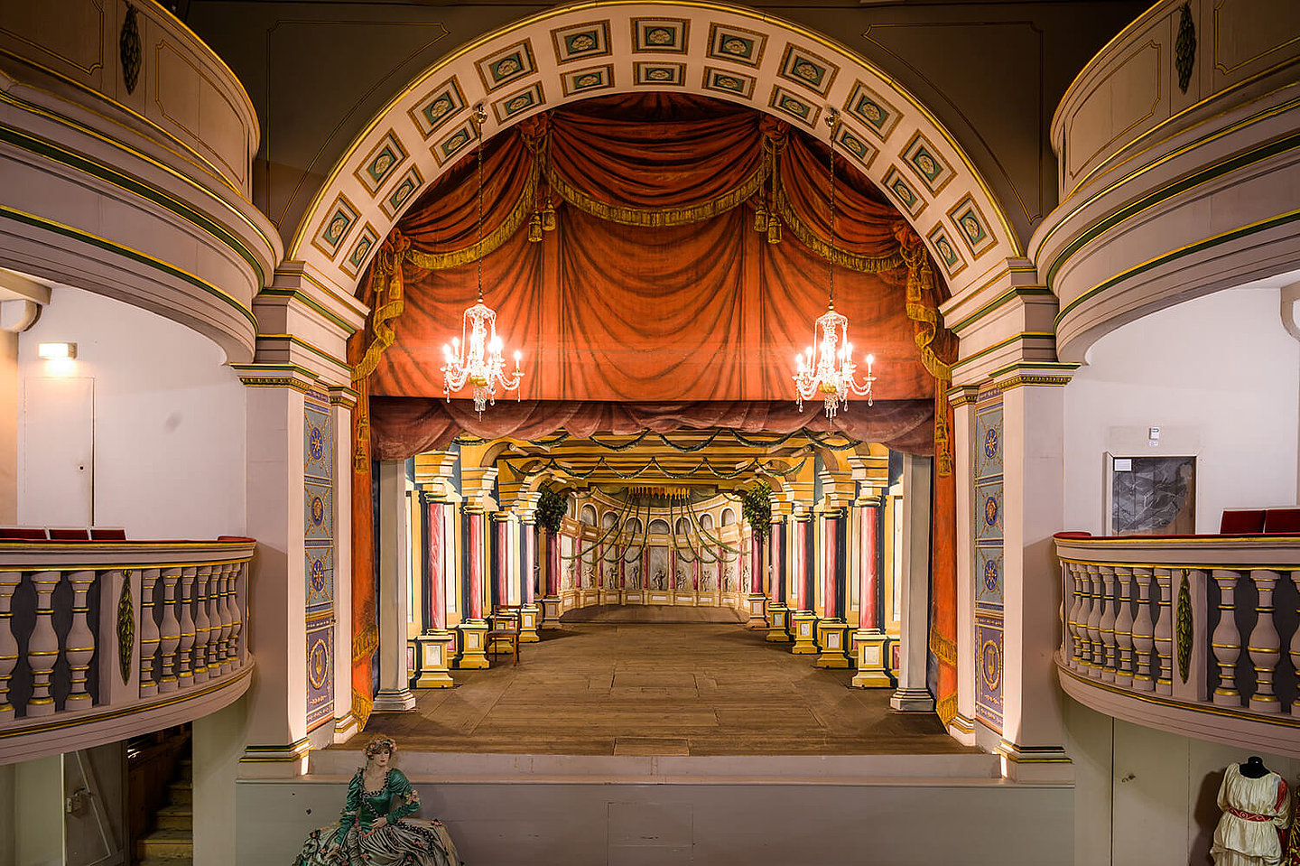 Das Barocke Ekhof-Theater von innen